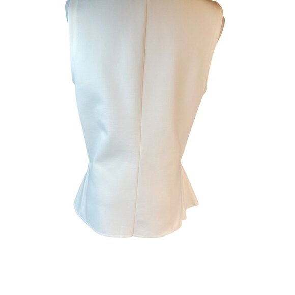 NWT J.Crew Medium Off White Sleeveless Peplum - Picture 11 of 16